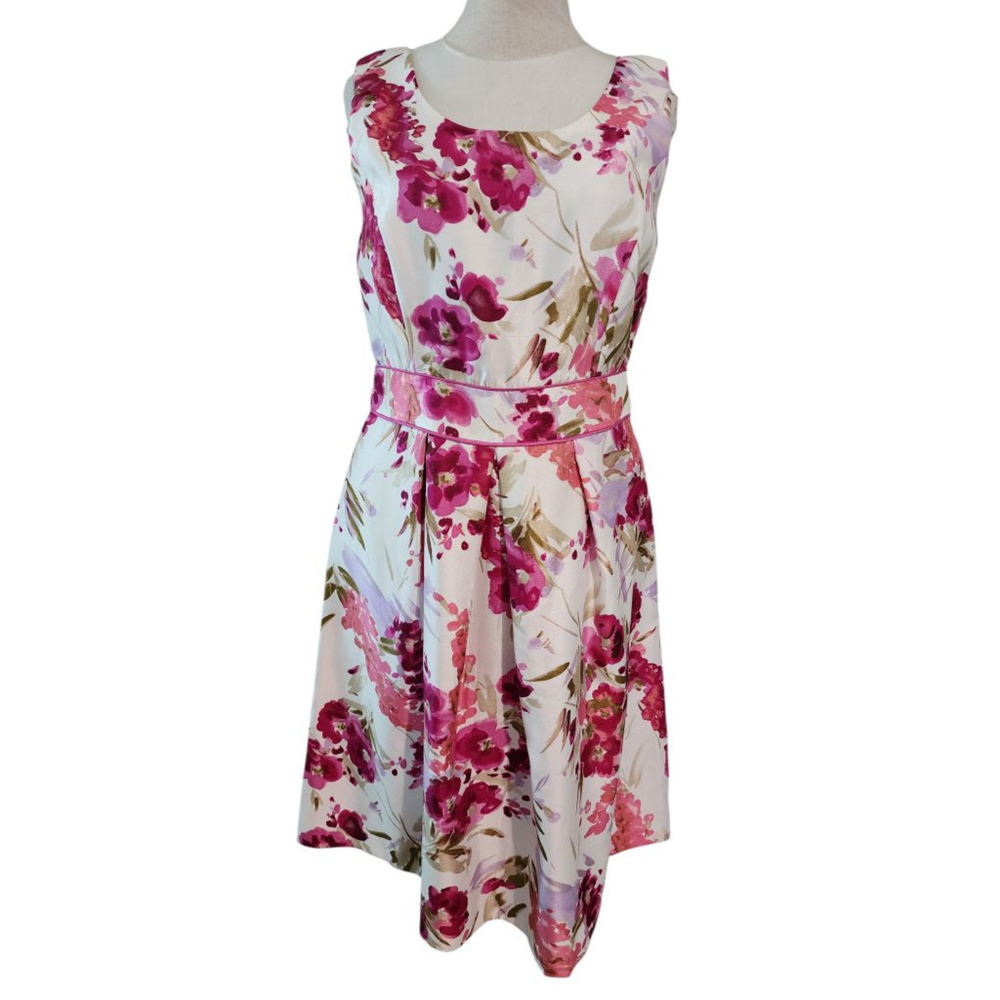 Y2K Studio I 2-Pc Floral Dress & Pink Bolero Shrug Jacket Set Size 12 - Picture 6 of 14